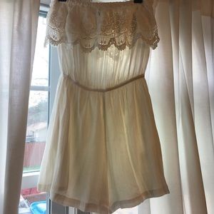 Cute Strapless Romper